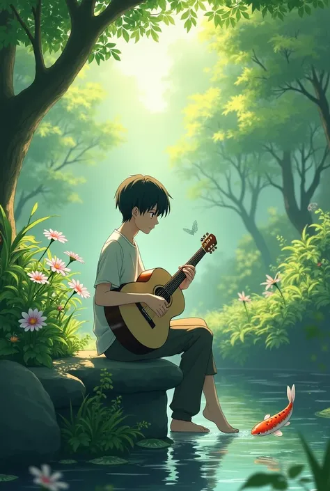 I need garden ren playing instruments 