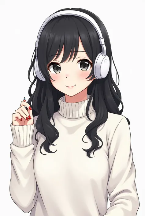  simple illustration
Japanese female of Asian descent, 25 years old

I like music and I have big white headphones
The hair extends to the chest and is slightly wavy

Beautiful black hair 、 black eyes、 My eyebrows are thin
Simple clothes with a pretty vibe
...