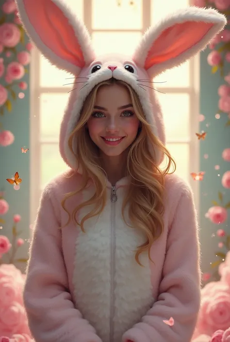 Actress Jenna dressed as a bunny 