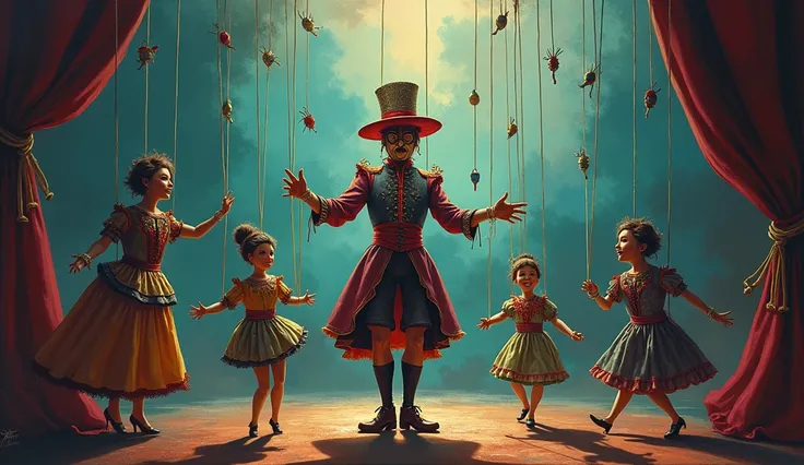 The Puppeteer art painting