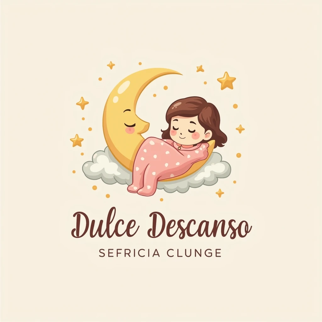 Create a logo for a pajama clothing store called “Dulce Descanso”