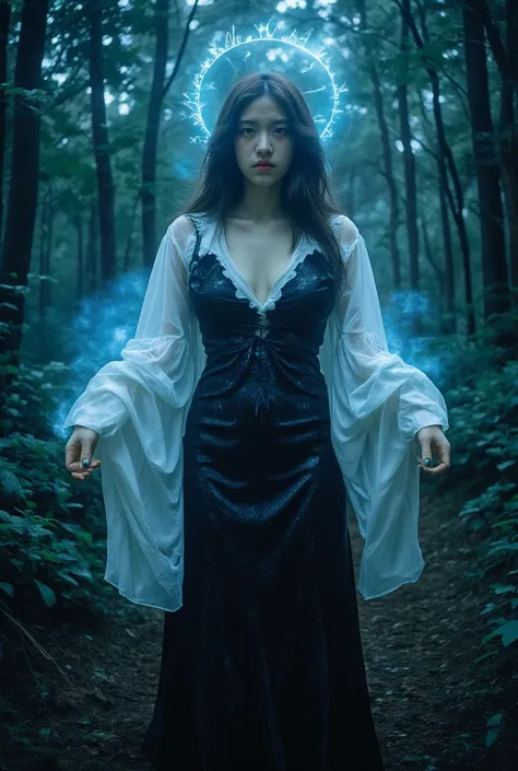 in the dark, mystical forest, a powerful angry womanейка emerges from the depths of her own Creation. Her presence is accompanied by an intimidating aura...., emits ominous energy, striking fear into the hearts of all, who will meet her.. With her mesmeriz...