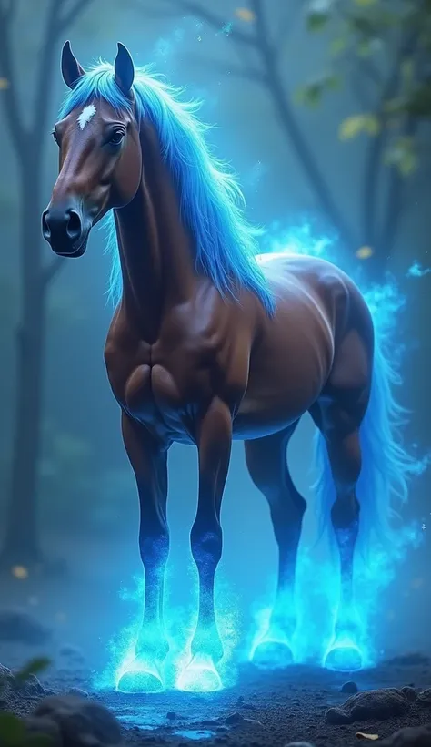 Horse And Blue Fire Stone 