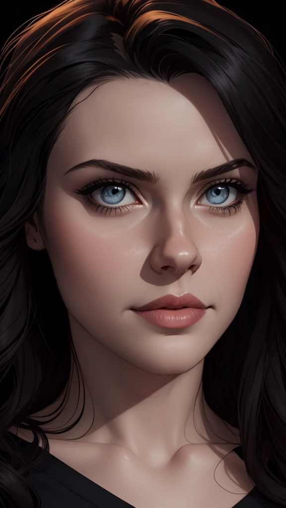 closeup of a woman in a black top and a black bra, estilo de arte de charlie bowater, Estilo Charlie Bowater, retrato de vampiro, arte do personagem charlie bowater, Alena Aenami e Artgerm, Neoartcore e Charlie Bowater, Charlie Bowater cores ricas e profun...