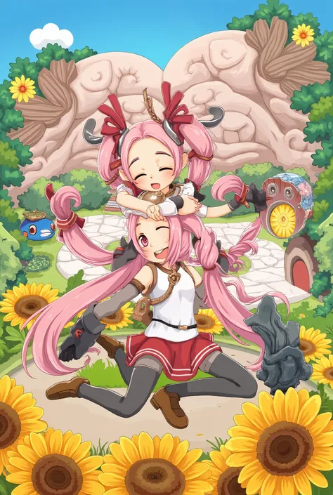 (masterpiece、 top quality 、 top quality 、 Official Art 、 Beautiful and Beautiful :1.2)、"playful and innocent lesbian ***********s embracing each other with love and laughter, radiating pure joy and happiness, surrounded by a vibrant and colorful world of i...