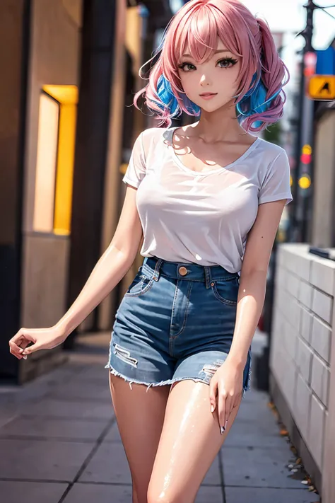 (( super high definition )),(( super high quality )),((16k)),((Young lady)),((Fancy hairstyle)),((Flashy hair color)),(( Dating Fashion)),((casual date outfit)),(()),(()),(()),(()),(()),(()),(()) 