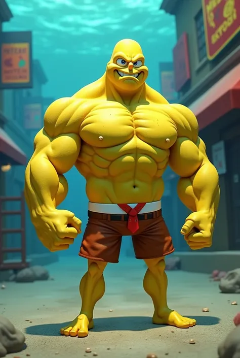 SpongeBob has muscles