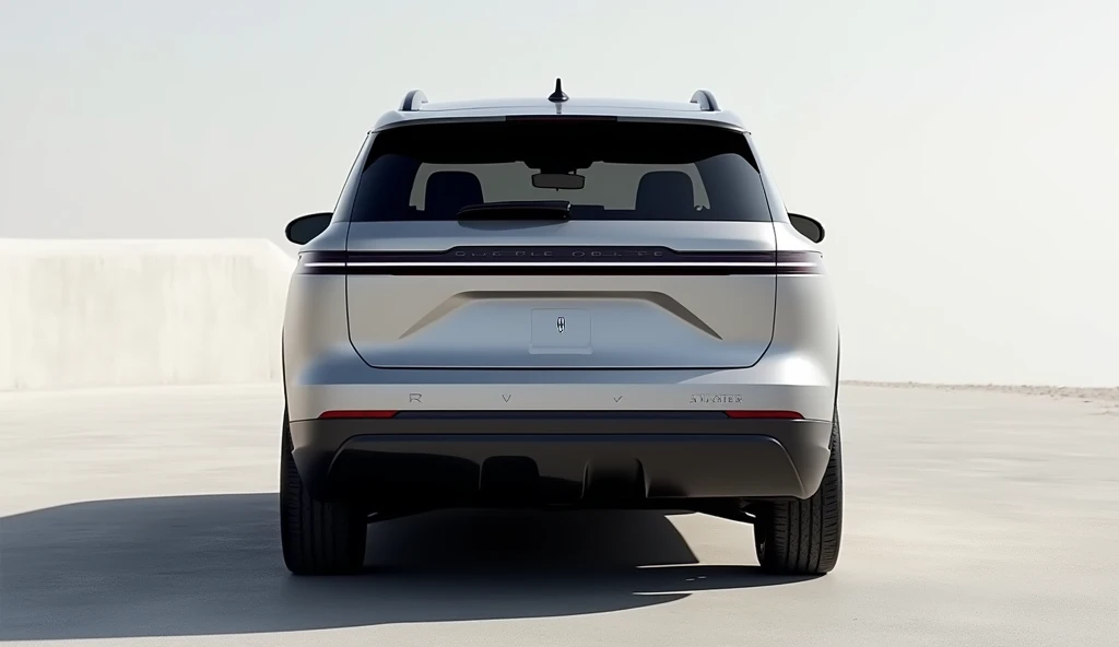 A back  image of 2025 Lincoln Aviator silver metallic sleek modern high quality image full view 