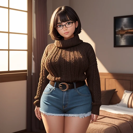 a wide upper body petite cute shy innocent slightly chubby upper body mega monstously huge fat size breasts Mexican raven nyuugao nerdy emo teen, short volumetric brown hair, beautiful detailed brown eyes, cutely detailed lips, super cute highly detailed e...