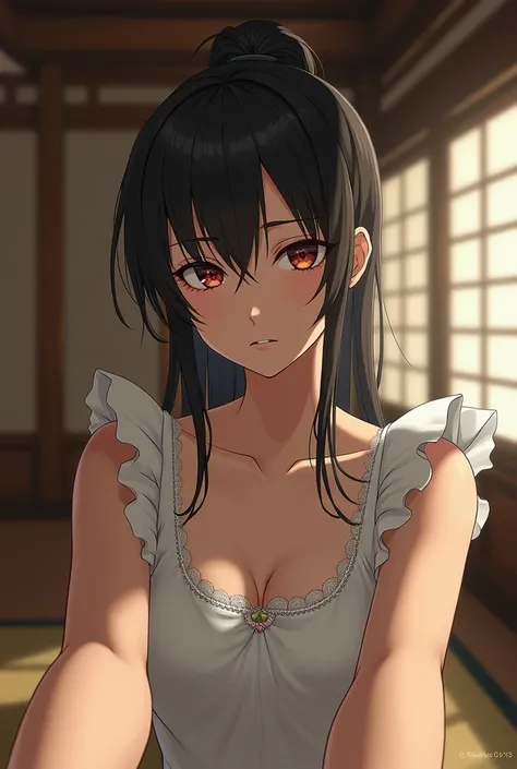 Ushiwakamaru in a maid dress pov