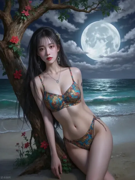 A masterpiece in 32K resolution,Highest quality,it is really amazing,Very detailed,Ultra-high resolution,(Ultra-realistic:1.5),(Realistic:1.5),Increased depth of field,Cinematic lighting, (Sexy Japanese Adult Women:1.2), Long black hair,Ultra-detailed and ...