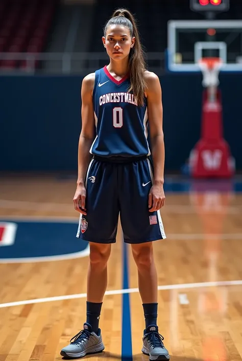 Hailey Van Lith in a Connecticut Huskies unform