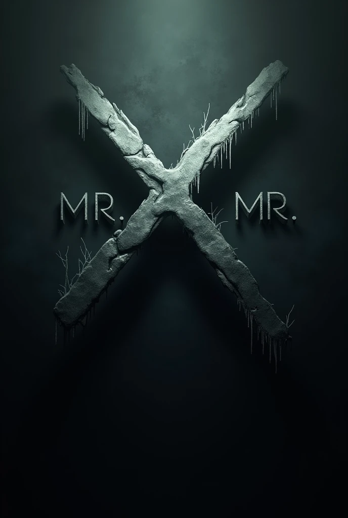 Create a logo for my youtube channel name Mr.X with  horror touch 