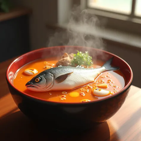 Hake with anime soup,  FISH 