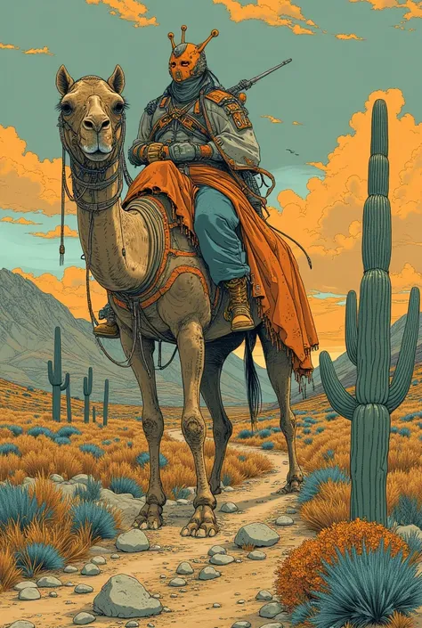  Plague A man wearing a mask is riding a camel, Desert Marauders ,King of the Desert,And other items , dmt Death of Ego  ,    Exquisite Futuristic Art   , DMT Art,   DMT Egodes   ,   Dan Mumford and Alex Grey Style,    Psychedelic Transart   ,    Ultra Det...