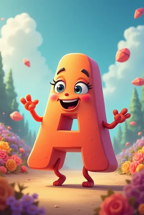 Animated letter A