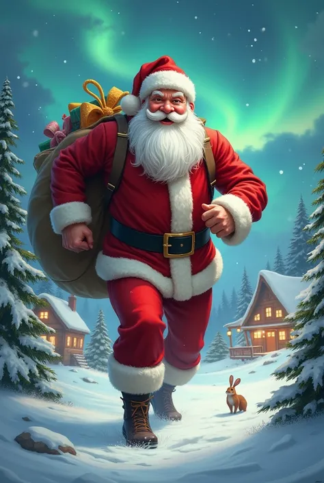 santa is skinny