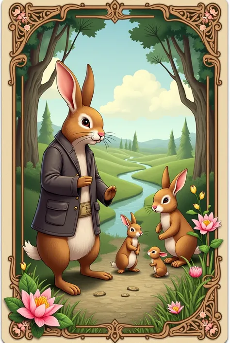 jeux de carte sept familles le lapin grand pere