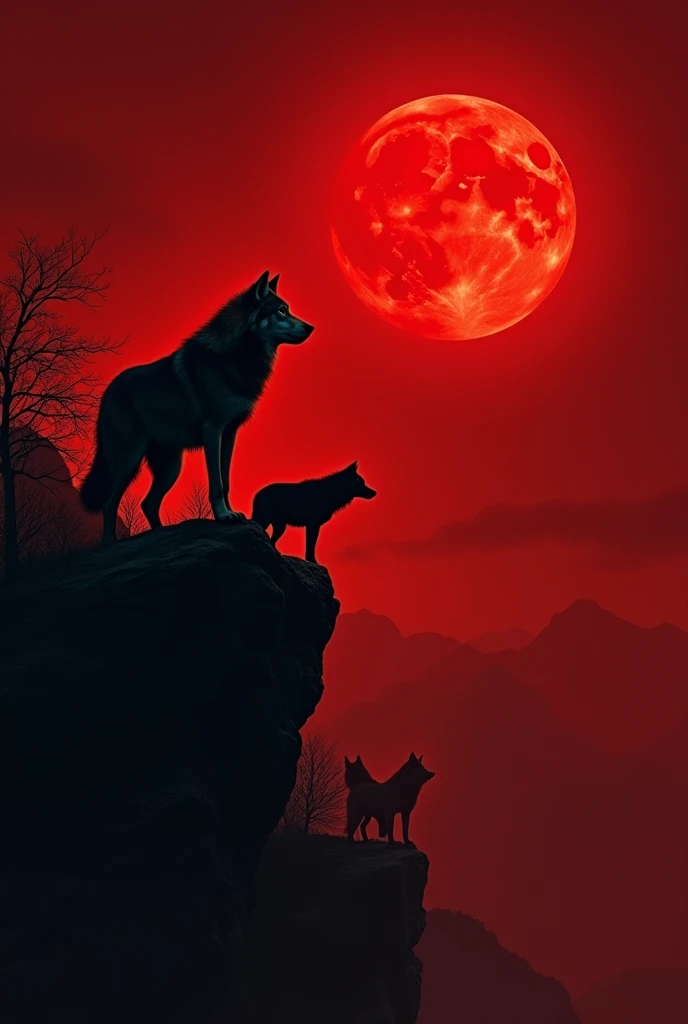 

A fierce wolf stands side by side with its pack atop a rugged cliff, silhouetted against a blood-red sky. At the top of the image, in bold, striking letters, the word **"Carnivore"** is displayed, emphasizing the primal essence of the scene. The wolf, wi...