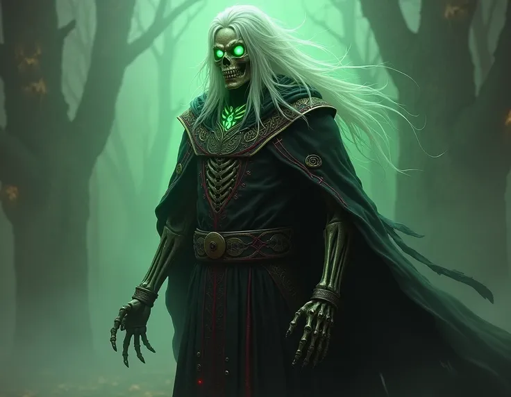 Appearance of Doctor Althar as Lich General Description : Transformed into an arquilich , Althar takes on a terrifying and majestic appearance , reflecting their dominance over life and death . Your presence exudes an aura of macabre power , capable of The...