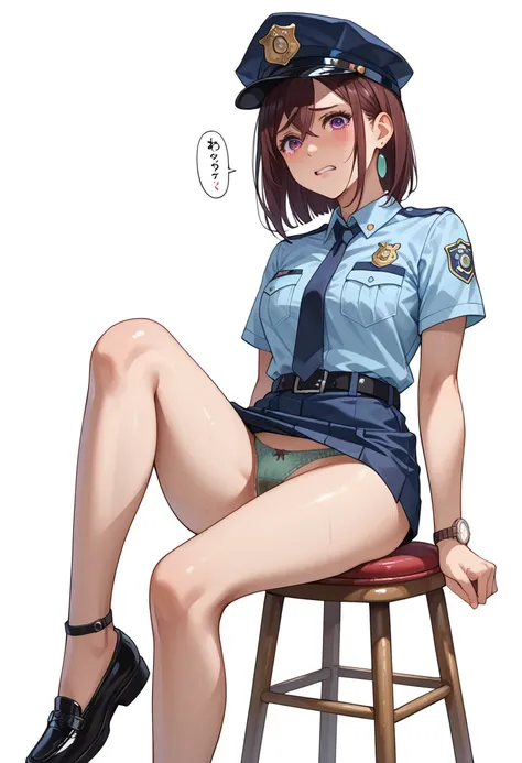       rape、Momose Momo     、  On、 S、  Sexy police uniform、belts、 watch 、Bare legs、Short sleeve、  pee  、urination、     yellowy urine、urine Stain pantieS、   iS Sticking out pubic hair 、  stool 、  big onomatopoeia 、 Standing with legS open 、 dirty pantieS,sit...