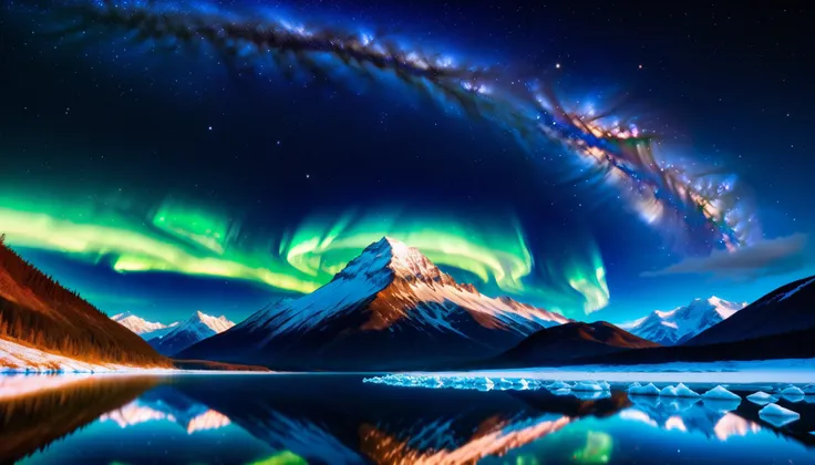 super high definition , high definition, High Quality ,Spectacular views,A huge, realistic Milky Way galaxy that dazzles the night sky and covers the entire sky, sky full of stars,An unbelievable number of stars々The brilliance,A majestic, bright Milky Way...