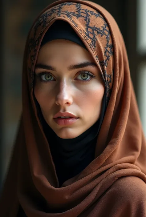 Beautiful woman in hijab 