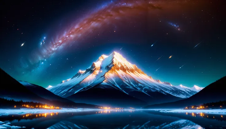 super high definition , high definition, High Quality ,Spectacular views,A huge, realistic Milky Way galaxy that dazzles the night sky and covers the entire sky, sky full of stars,An unbelievable number of stars々The brilliance,A majestic, bright Milky Way...
