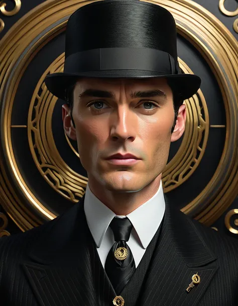 Cillian Murphy,apariencia ruda, and sharp intensity of Cillian Murphys face.ccxl-mucha, Tomás shelby Art style, retrato,elegant style 1920, British style.mirada de angry,mirada psicopata,rude,enojadoA highly detailed portrait of a man with sharp, confident...