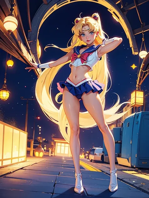  beautiful girl　 Sailor Moon 　 panties　Blonde