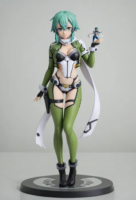 pt，suguha, Figure，Sexy outfits with lots of exposure, glossy black and green coloring near-future survival game reverse bodysuit with lots of exposure ， indicators that light up everywhere on the bodysuit  ,女の子の Figure ，suguha，breast，Belly button， stomach ...