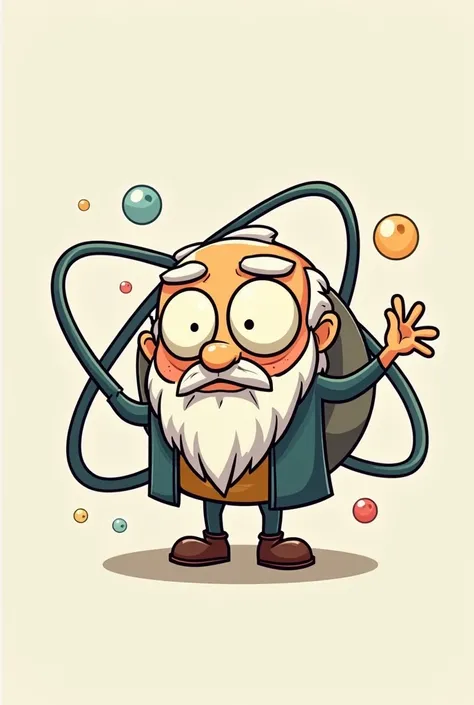 **Professor Nucleus:** A wise and knowledgeable nucleus, the center of the atom. ((cartoon)) ((easy drawing))
