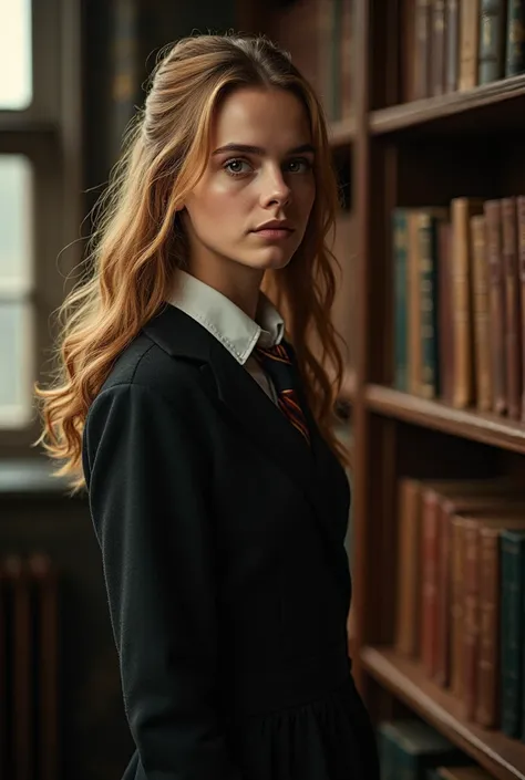  masterpiece fails,  full-length view  (portrait of Emma Watson as Hermione Granger), Hogwarts-shaped intimate ,  detail, one and a half frame , very  detail face, Hogwarts library in the background of , (8 k, contract, dslr,  ð²ÑÑððºððð≈ðºð°Ñðµññð²ð¾ ,  c...