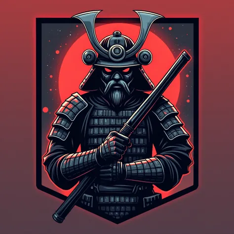 Make a CS crest based on the G2 team crest. The name ProG should appear and my name Vano should be at the bottom of the coat of arms. I want there to be a Ronin samurai character with cyberpunk colors but not in his style. Keep the original samurai style