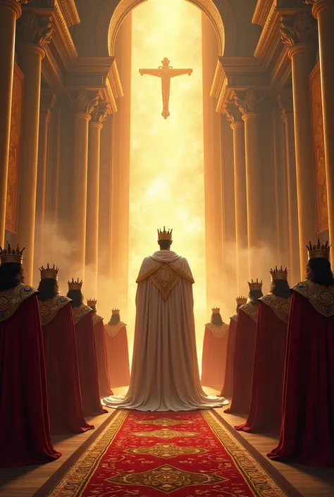 A beautiful photo of ALL 12 kings kneeling in front of the King of Kings