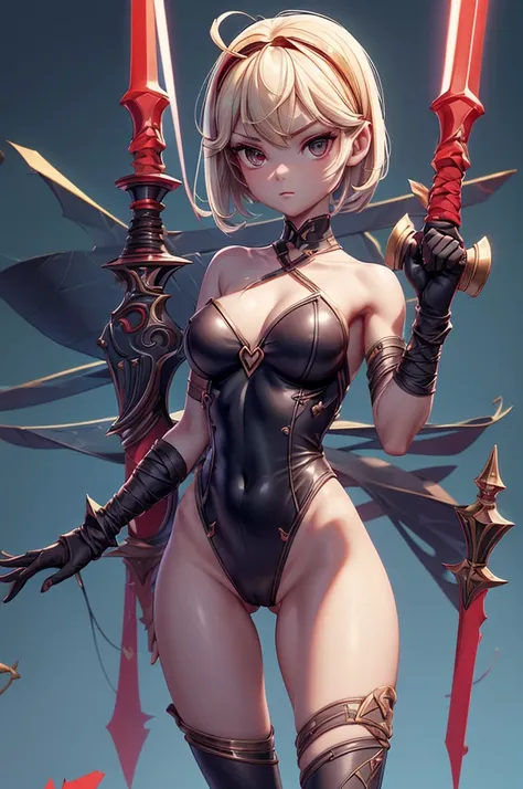 mascote  cute animal with weapons, girl,  mastery, realistic,  cute animal with weapons, gracious, Minimal and super crooked bodysuit [ slits at the waist and neon lines cutting fabric], very elegant, super low-cut outfit,  Big breasts ,dark,sexy too much,...