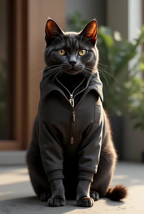 A cat with a nice clothes 