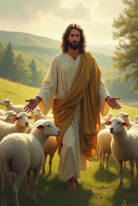 Jesus sheep hear his voice and follow him 