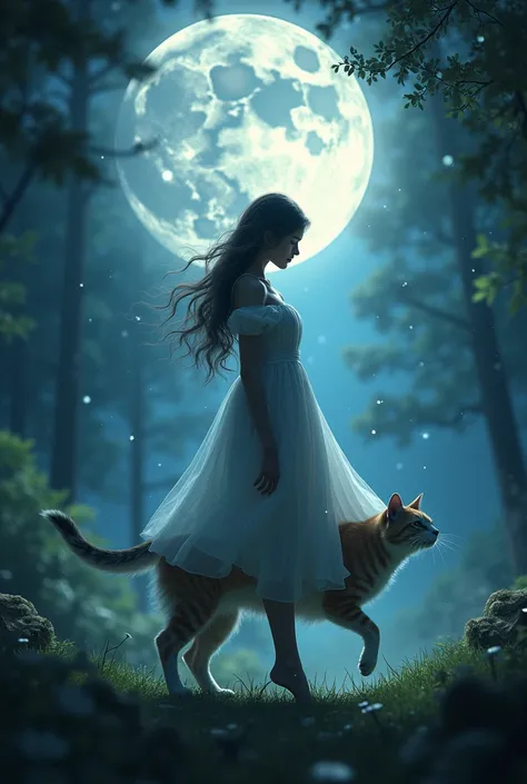 Mooneys Cat
A girl who dances in the moonlight on two steps, but as soon as she feels threatened, hides in the trees on four hands.