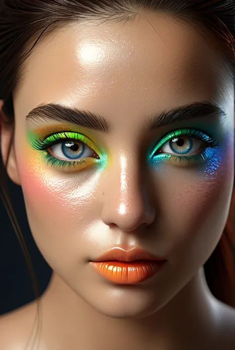  Create a high-resolution photorealistic image ,  fish optimized for social networks  (1080P, format 16:9, RGB color space ),  that captures in a precise and vibrant and detailed way of my face ,  highlighting features such as eye color ,  Face shape , ski...