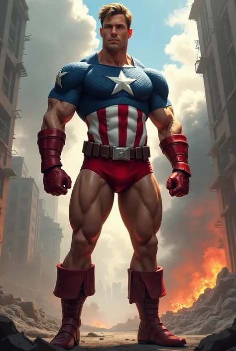 captain america only using underwear