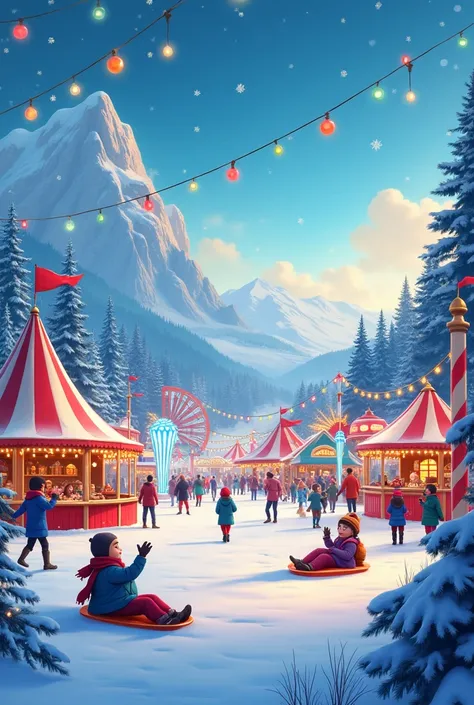 I want a poster on winter carnival 