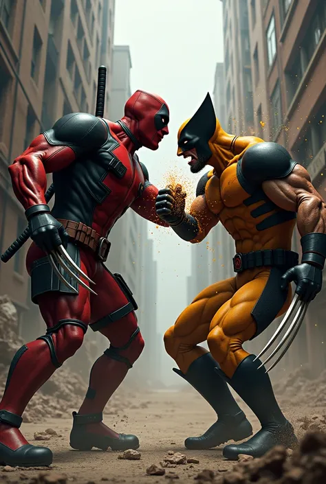 muscular deadpool vs wolverine