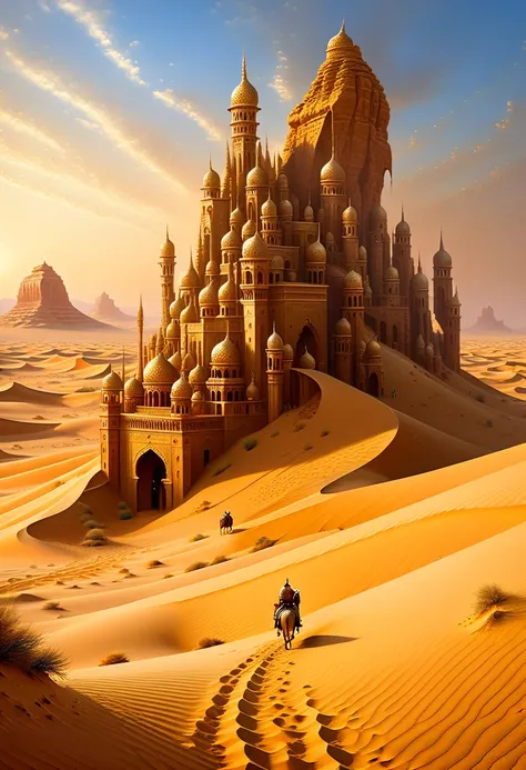 human thoughts about a bash in a sandy desert. art, elegant, highly detailed fantasy, intricate canvas, oil, crunchy quality ,  epic ,  extremely beautiful art by Gediminas Pranckevičius, Jacek Jerka, Android Jones, thomas kinkade