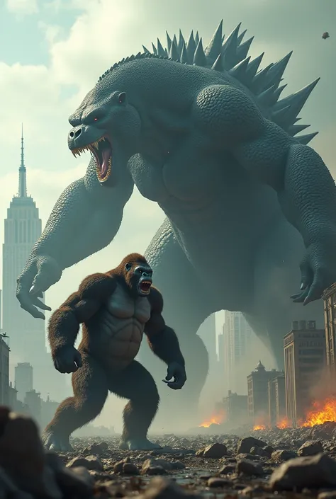 King Kong next to Godzilla 