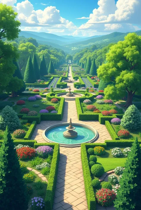 Large garden picture 