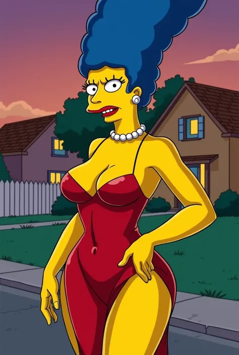 marge simpson. Simpsons animation style. marge simpson sensual, provocative,sexy.