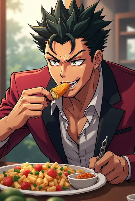 Giono in Jojo is eating