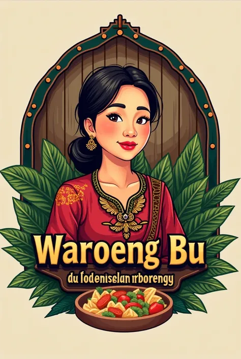 please make a logo "IN WAROENG BU"