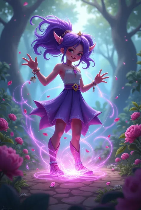 League of legends  lulu woman  magic to grow tall